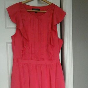 Banana Republic Ruffle Pleated Dress